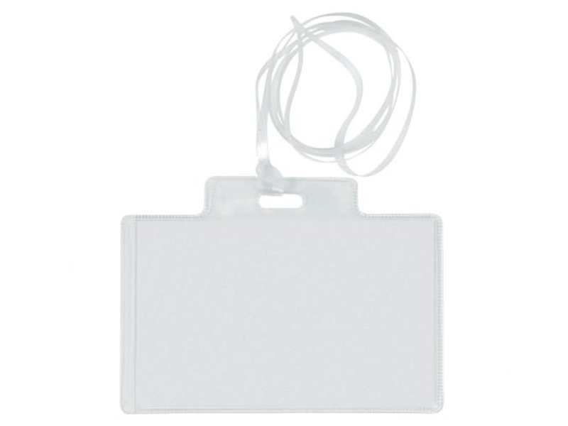 PASS 3EC NAME BADGE 95X60MM PVC + CORD + CARD INSERT(100)