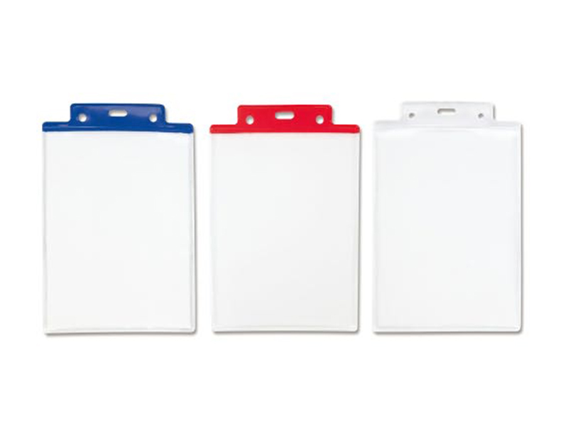 PASS 6S BADGEHOUDER 10X15 (A6) HARD PVC TOP ROOD (50)