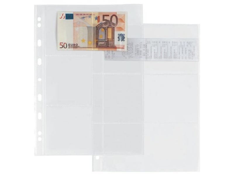 ATLA 6 S PP LISSE 10 POCHETTES A4 PERF.PORTE BILLETS