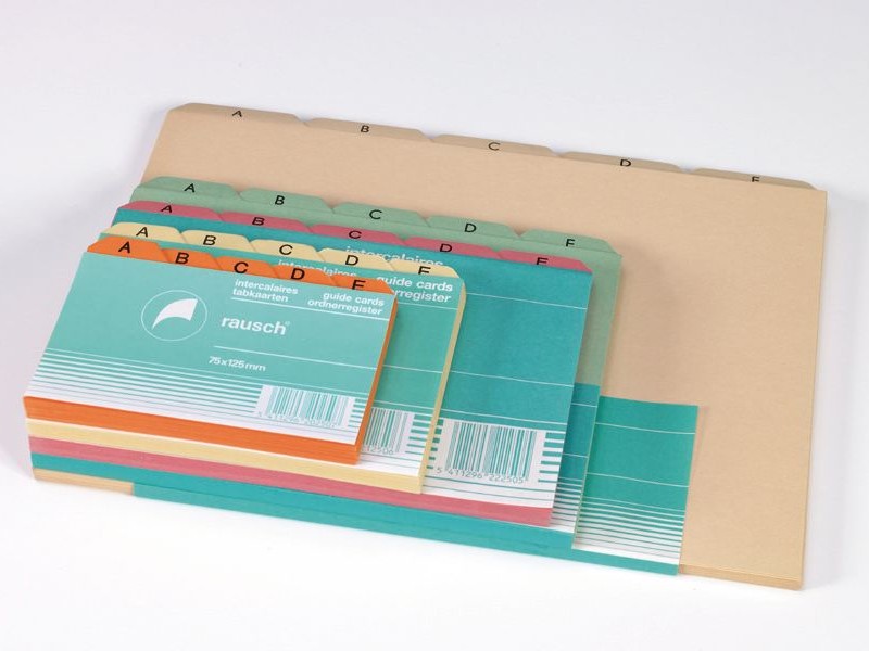 DIVIDERS FOR RECORD CARDS